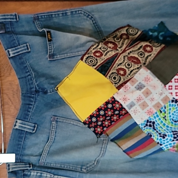 Vintage 70s Lee Patchwork Skirt - Picture 4 of 5